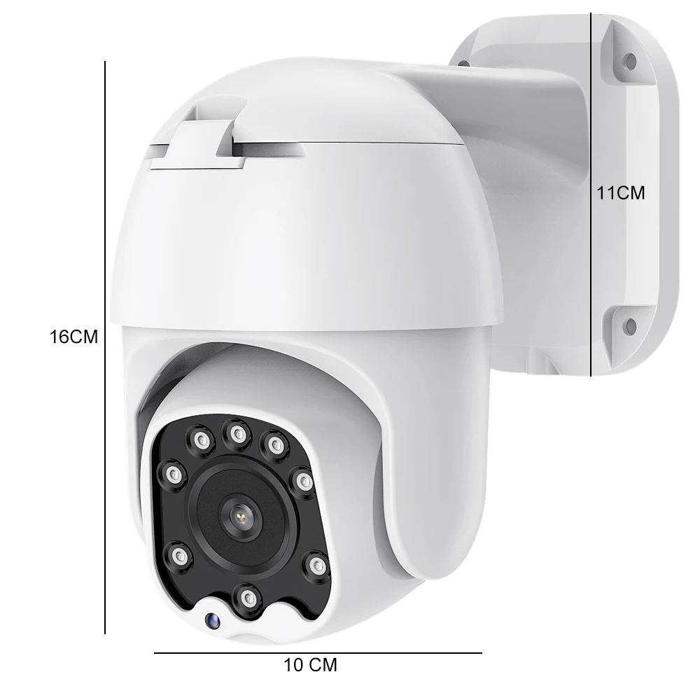 USAFEQLO HD 1080P HAINAUT Mini Speed Dome PTZ Kamera 30M infraraudonųjų SPINDULIŲ Naktinio Matymo Vandeniui Lauko XVI Bendraašius Kontroliuoti Saugumo Kameros Nuotrauka 2