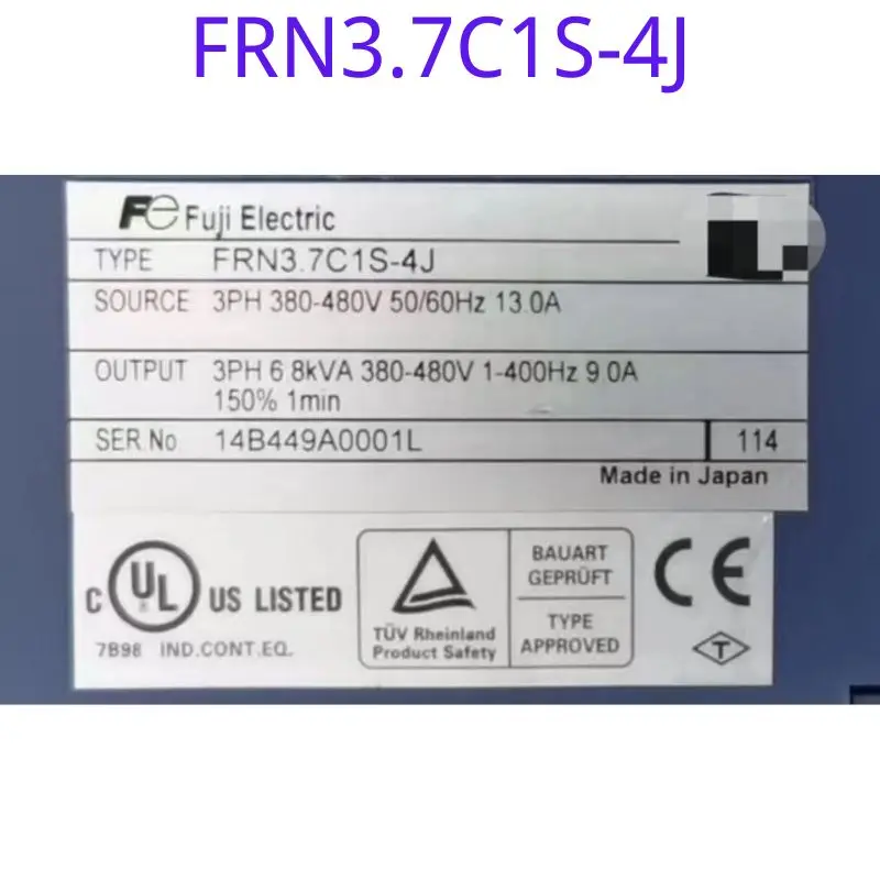 Naudojami dažnio keitiklis FRN3.7C1S-4J 380V 3.7 KW funkcinis bandymo neapgadinta Nuotrauka 1