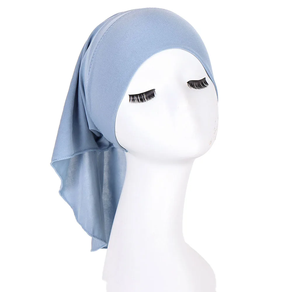 Nauja Tampri Lycra Banguotas Vidinis Hijab Skrybėlės Musulmonų Underscarf Turbaną Variklio Dangčio Islamo Šalikas Vamzdžio Ekrano Užsklandą Visiškai Dangtelis Nuotrauka 3