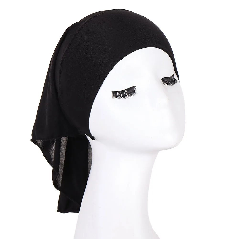 Nauja Tampri Lycra Banguotas Vidinis Hijab Skrybėlės Musulmonų Underscarf Turbaną Variklio Dangčio Islamo Šalikas Vamzdžio Ekrano Užsklandą Visiškai Dangtelis Nuotrauka 5